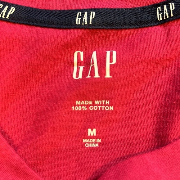 NEW Gap Logo Pink and White Short Sleeve Tee Shirt T Shirt Size Medium M - Picture 6 of 9